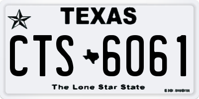 TX license plate CTS6061