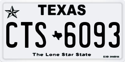 TX license plate CTS6093