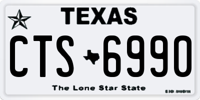 TX license plate CTS6990