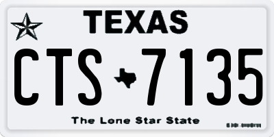 TX license plate CTS7135