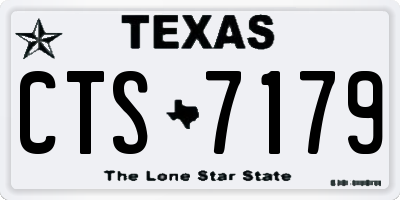 TX license plate CTS7179