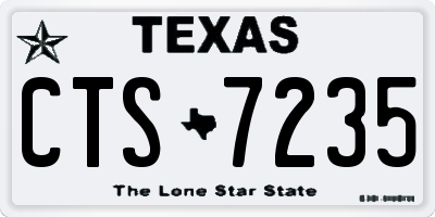 TX license plate CTS7235