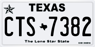 TX license plate CTS7382