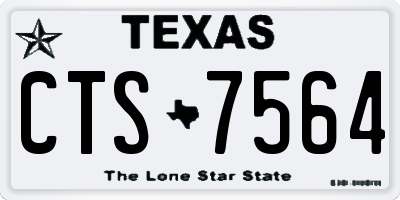 TX license plate CTS7564