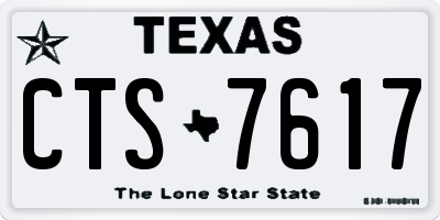 TX license plate CTS7617