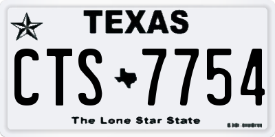 TX license plate CTS7754