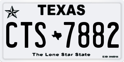 TX license plate CTS7882