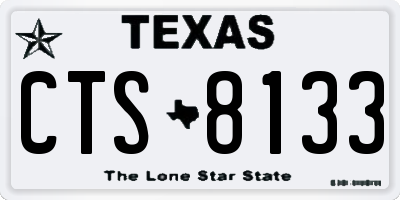 TX license plate CTS8133