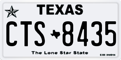 TX license plate CTS8435