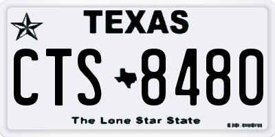 TX license plate CTS8480