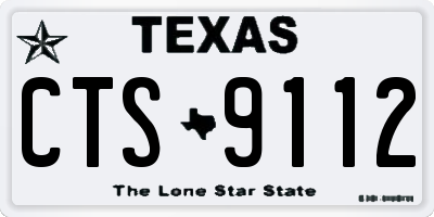 TX license plate CTS9112