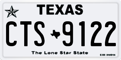 TX license plate CTS9122