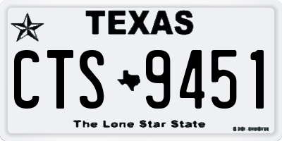 TX license plate CTS9451