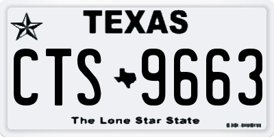 TX license plate CTS9663