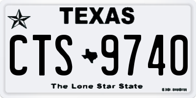 TX license plate CTS9740