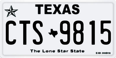 TX license plate CTS9815