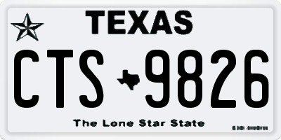 TX license plate CTS9826