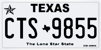 TX license plate CTS9855