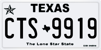 TX license plate CTS9919