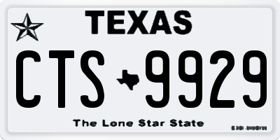 TX license plate CTS9929