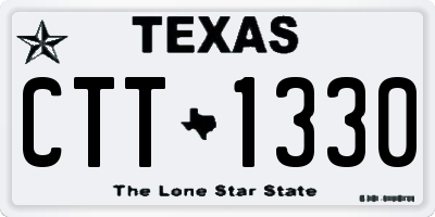 TX license plate CTT1330