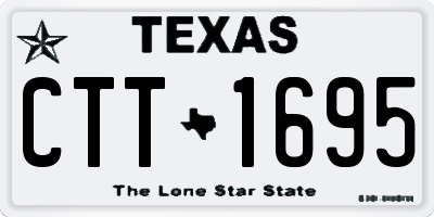 TX license plate CTT1695