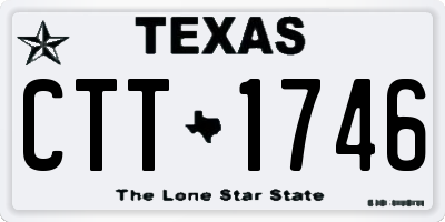 TX license plate CTT1746