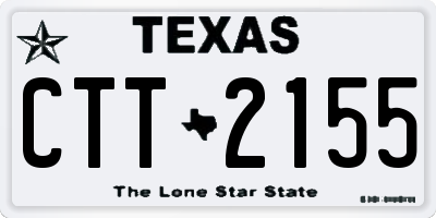 TX license plate CTT2155