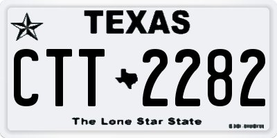 TX license plate CTT2282