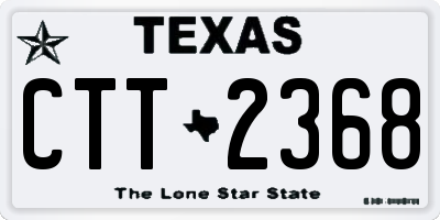 TX license plate CTT2368