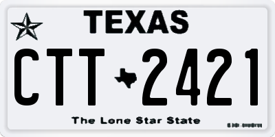 TX license plate CTT2421