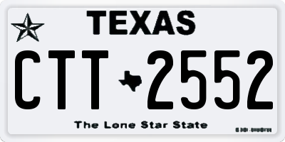 TX license plate CTT2552