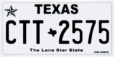 TX license plate CTT2575