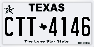 TX license plate CTT4146
