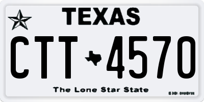 TX license plate CTT4570
