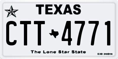 TX license plate CTT4771