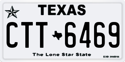TX license plate CTT6469