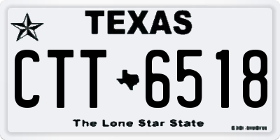 TX license plate CTT6518