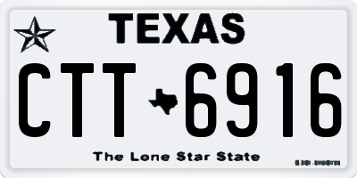 TX license plate CTT6916