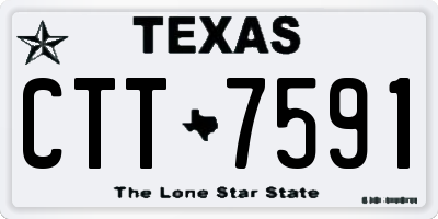 TX license plate CTT7591