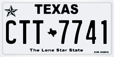 TX license plate CTT7741