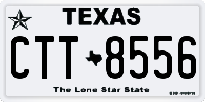 TX license plate CTT8556