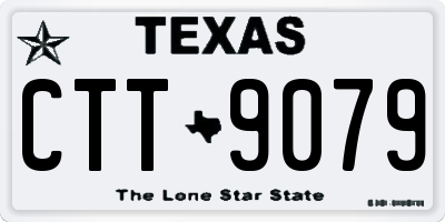 TX license plate CTT9079