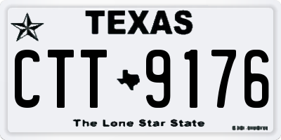 TX license plate CTT9176