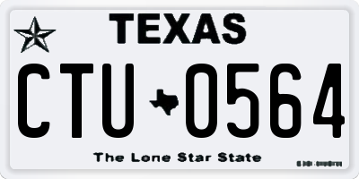 TX license plate CTU0564