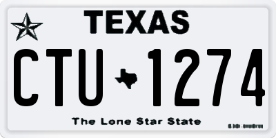 TX license plate CTU1274