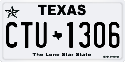 TX license plate CTU1306