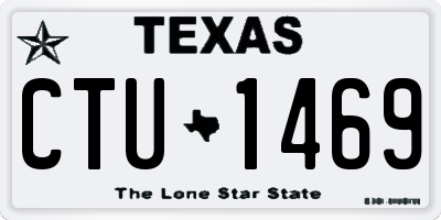 TX license plate CTU1469