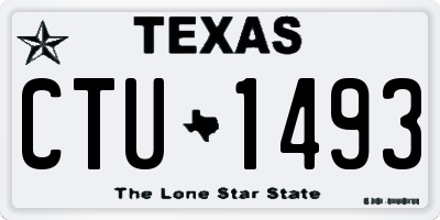 TX license plate CTU1493