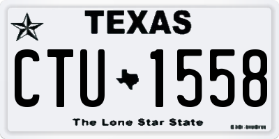 TX license plate CTU1558